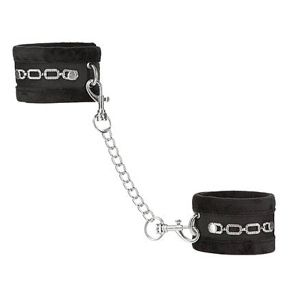 Наручники Punishment - Crystal Detail Handcuffs – Black, фото 1