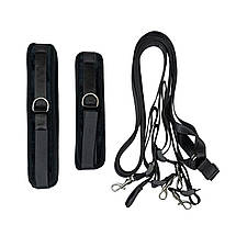 Розтяжка на ліжко Punishment — 5-Piece Bed Restraint Kit — Black, фото 4