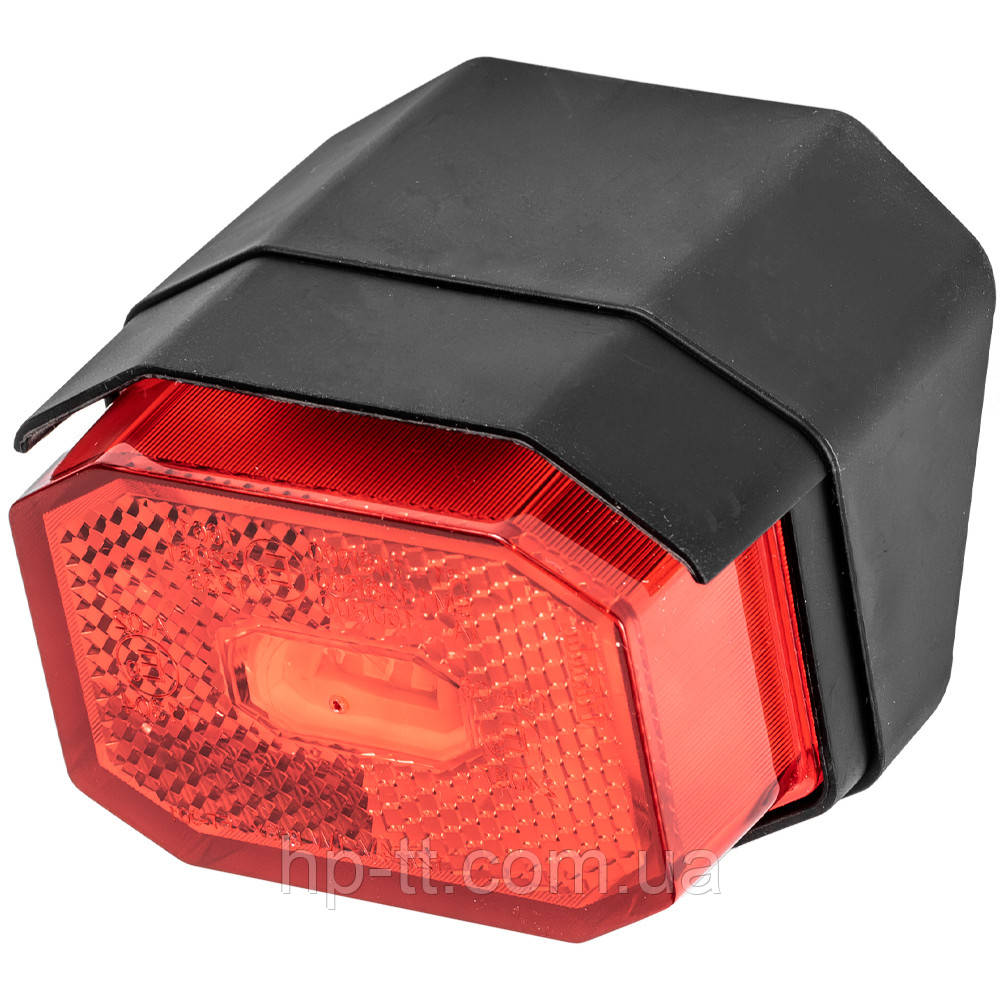 Ліхтар габаритний червоний зі світловідбивачем кронштейном і кабелем Fristom FT-001 CV LED