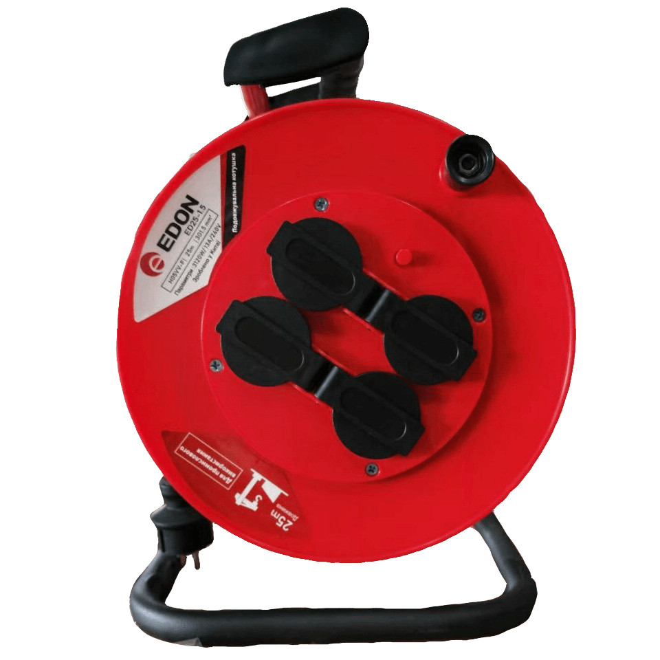 Подовжувач на котушці Edon ED50-1,5, 50 м, фото 1