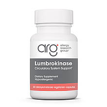 Люмброкіназа, Lumbrokinase, Allergy Research Group, 60 капсул з ентеросолюбільним покриттям