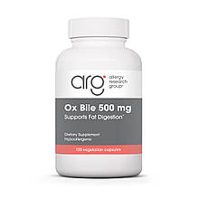 Екстракт бичачої жовчі (Ox Bile), Allergy Research, 500 мг, 100 капсул