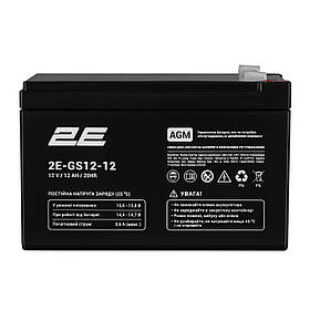 2E Акумуляторна батарея GS, 12В, 12А•год, AGM