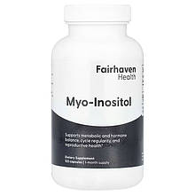 Міо-інозитол, для жінок та чоловіків, Myo-Inositol, Fairhaven Health, 2000 мг, 120 капсул (500 мг у капсулі)