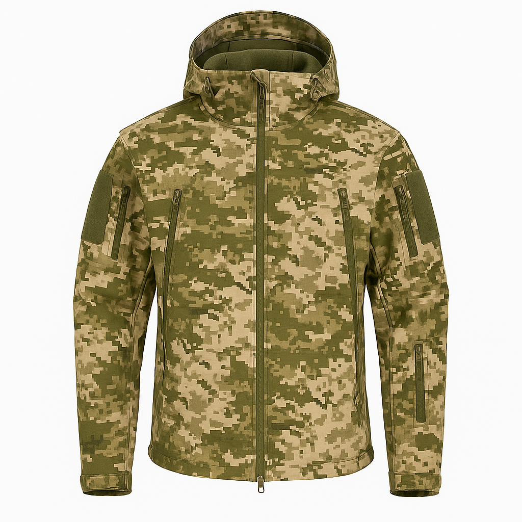 Тактична куртка Storm Soft Shell на флісі Піксель Pixel Софтшелл Розмір М