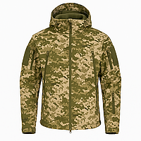 Тактична куртка Storm Soft Shell на флісі Піксель Pixel Софтшелл Розмір М