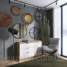 Комод із дверима та 3-ма шухлядами Еверест Сіті-1150 115,2х38х74,6 Дуб сонома/Білий (DTM-071100), фото 2