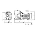 Насос поверхневий Grandwater JET100L 1,1 кВт, фото 2