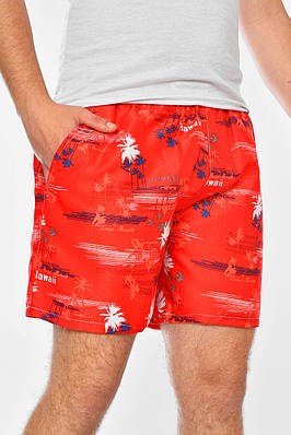Шорти чоловічі червоного кольору з принтом 199948T Безкоштовна доставка