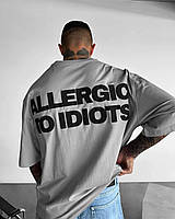 Мужская Футболка Серая С Принтом Nextor Чоловіча Футболка Сіра З Принтом