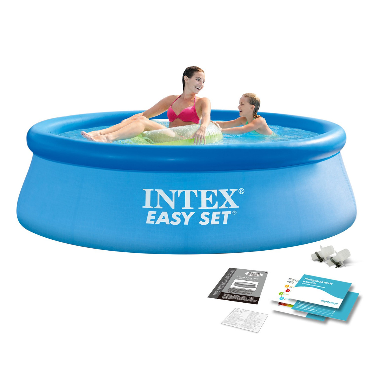 Басейн надувний INTEX 28110, 244 x 76 см, блакитний, фото 1