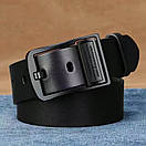 Базовий ремінь для чоловіків Leros чорного кольору, фото 2