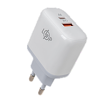 Зарядка для телефону LP 45W (Type-C+USB) QC + кабель (Type-C to Type-C) 45WCH