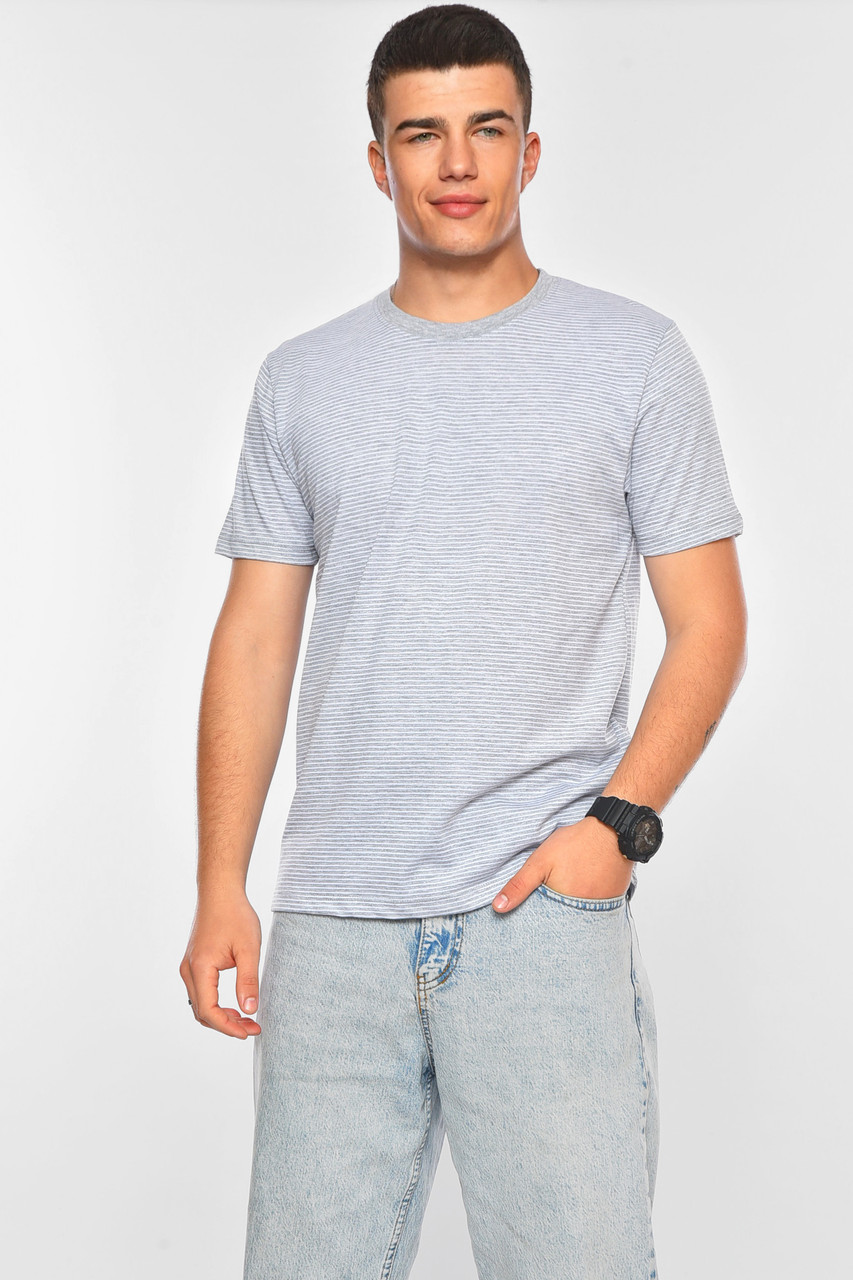 Футболка чоловіча напівбатальна сірого кольору 200116M, фото 1