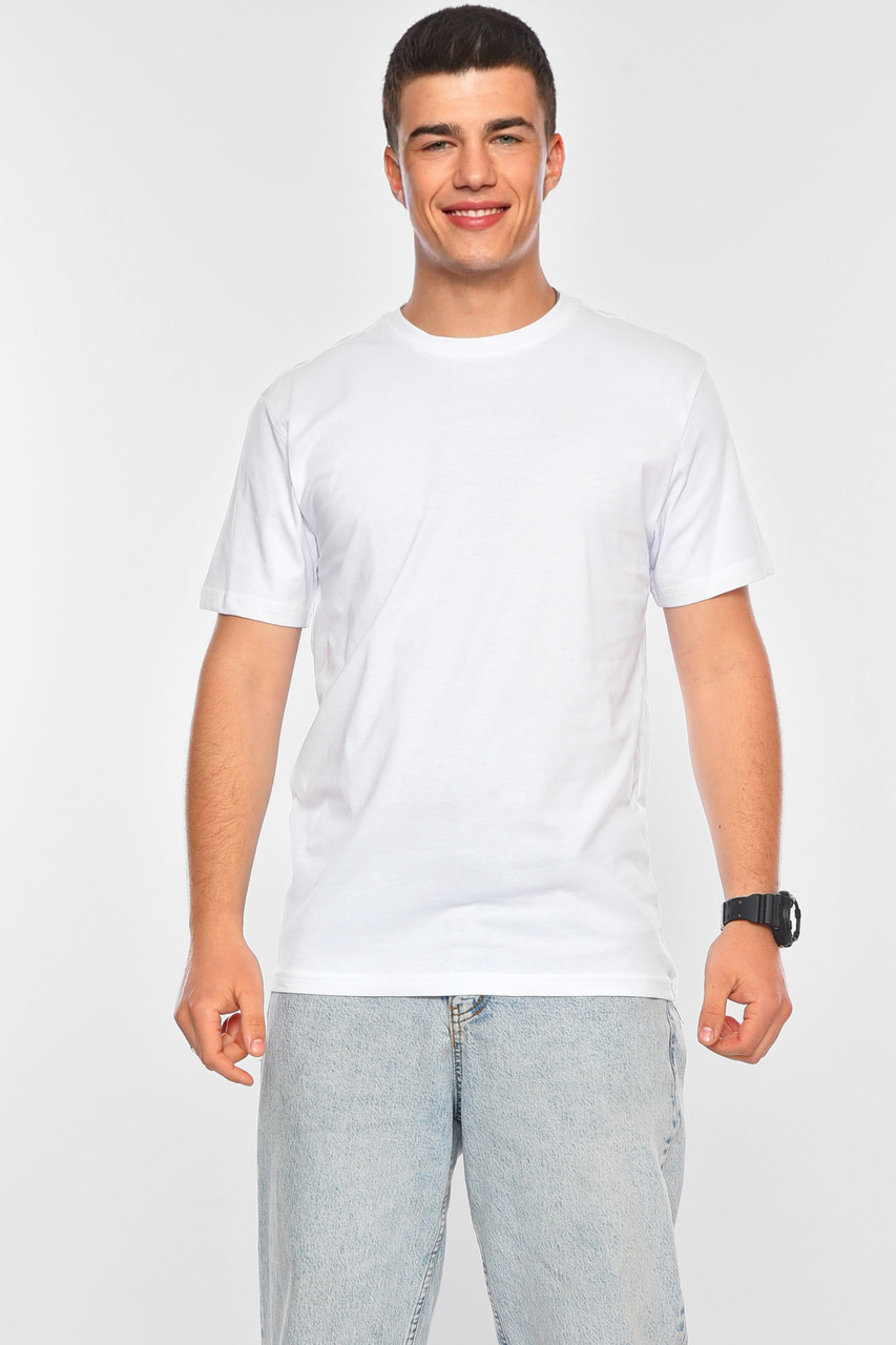 Футболка чоловіча напівбатальна білого кольору р.52 200132M, фото 1