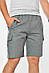 Шорти чоловічі однотонні сірого кольору р.3XL 200202M, фото 2