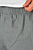 Шорти чоловічі однотонні сірого кольору р.3XL 200202M, фото 4