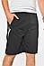Шорти чоловічі однотонні чорного кольору р.4XL 200671M, фото 2