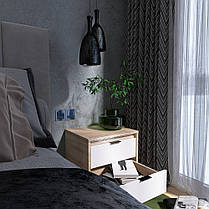 Тумба приліжкова Еверест Сіті-450 45,2х38х44,2 см Дуб сонома/Білий (DTM-071090), фото 5