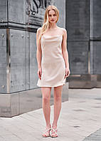 Платье Женское Стаф Кремовое Однотонное Элегантное Staff Mua Creamy Shopingo Сукня Жіноча Стаф Кремова