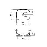Раковина-чаша Qtap Cardinal 500х380х140 мм White QT04116302W, фото 2