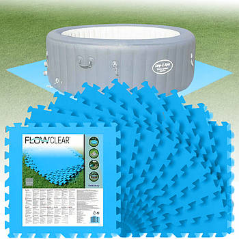 Підстилка Пазл 8 шт 50х50 см для басейнів Bestway 58220 М'яка модульна підстилка Синя