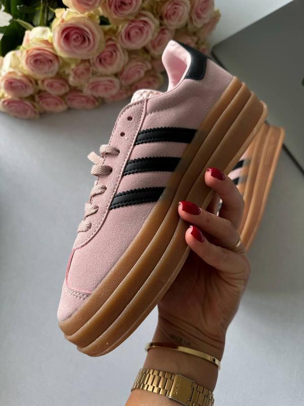 Жіночі замшеві кросівки Adidas Gazelle Pink/Рожевий, фото 1