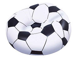 Крісло Футбольн мяч 114х112х71см чорно-білий арт.75010 ТМ BESTWAY