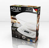 Нові гарні кухонні ваги з чашею з Європи Adler AD3137 White з гарантією, фото 7