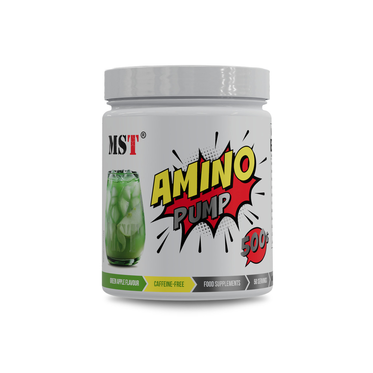 Амінокислоти MST Amino PUMP Зелене Яблуко 500 g, фото 1