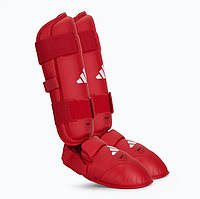 Защита голени и стопы WKF | красный | ADIDAS 661.35 original Акція Знижка