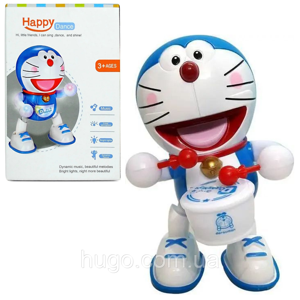 Інтерактивний кіт-барабанщик "Doraemon Beats" / Дитяча іграшка танцює