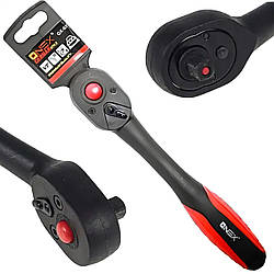 Тріскачка 3/8" з ергономічною ручкою, 72 зуби OX-032 / Гайковий ключ-тріскачка / Рукоятка з храповим механізмом