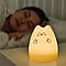 Дитячий силіконовий нічник "Котик" з RGB та USB, 7 режимів / Нічник з акумулятором / Світильник нічник для дітей, фото 2