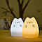 Дитячий силіконовий нічник "Котик" з RGB та USB, 7 режимів / Нічник з акумулятором / Світильник нічник для дітей, фото 5