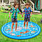 Водяний килимок-фонтан "Райдуга" 170см / Надувний килимок з водою / Дитячий міні басейн з фонтаном, фото 2