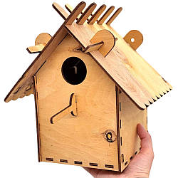 Набір для творчості "Шпаківня своїми руками" / Будиночок годівниця для птахів / Вулична годівниця для пташок