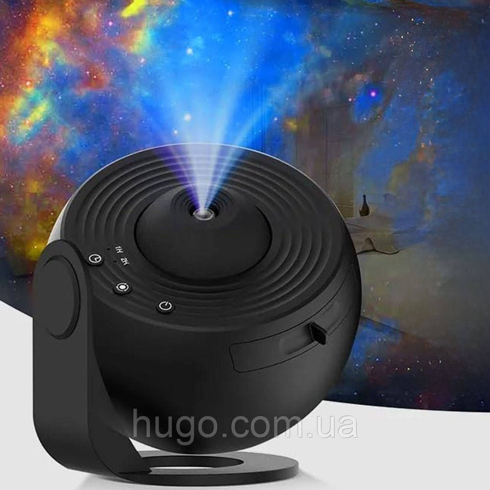 Зірковий проектор 360° з 19 слайдами, USB-живлення / Нічний проектор / Нічний зоряне небо, фото 1