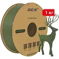 Пластик в котушці для 3D друку PETG (Copet) Jamg He 1,75 мм 1 кг оливково-зелений (oliver green)