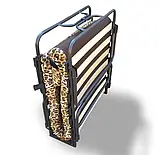 Розкладачка ортопедична розкладне ліжко на ламелях з матрацом, фото 2