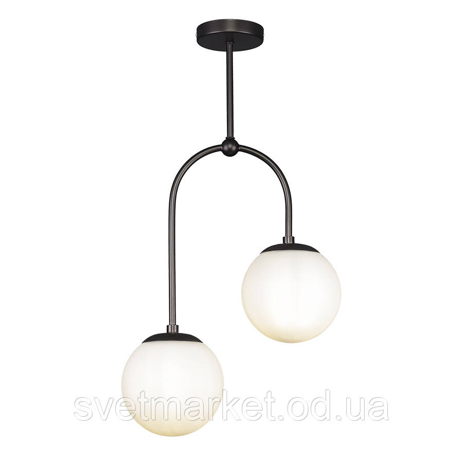 Сучасний світильник для спальні 7529826-2 BK+WH, фото 1