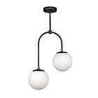 Сучасний світильник для спальні 7529826-2 BK+WH, фото 2