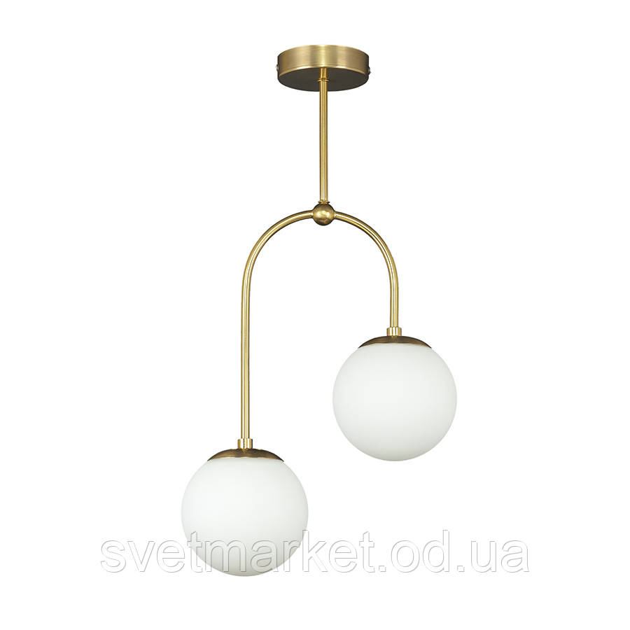 Світильник для спальні 7529826-2 BRZ+WH, фото 1