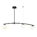 Яскрава стельова люстра 7529827-3 BK+WH, фото 2