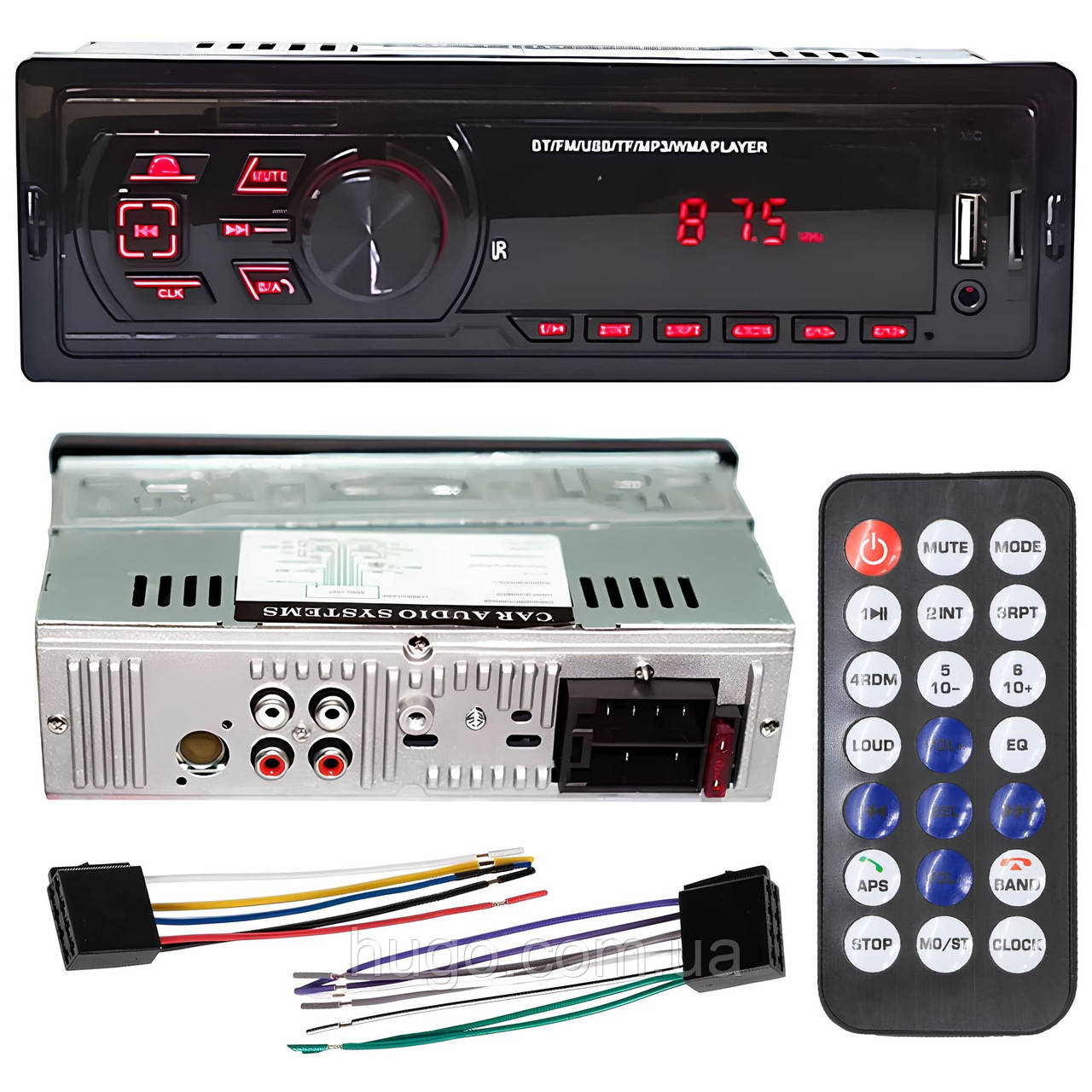 Автомагнітола JSD 306: Bluetooth, 1 DIN, 240W / Магнітола в машину / Автомобільна магнітола з блютузом