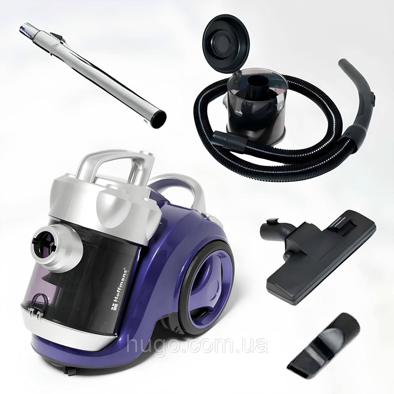 Пилосос циклонного типу, 1800 Вт, Hoffmans HM-8801, Синій / Пилосос для дому / Вакуумний пилосос, фото 1