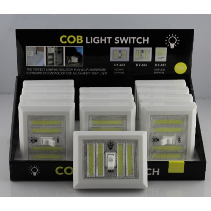 Ліхтарик BL 604 + з тумблером COB iC227