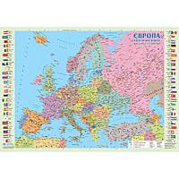 Карта Європи політична, М1:10000000, 65*45 см., картон / ІПТ