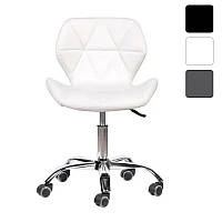 Крісло на колесах SONATA для майстра косметолога школяра офісу Офісний стілець R_1390 Білий