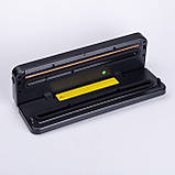 Вакууматор побутовий для сухих і вологих продуктів сенсорний вакуумний пакувальник із вбудованим різаком, фото 2